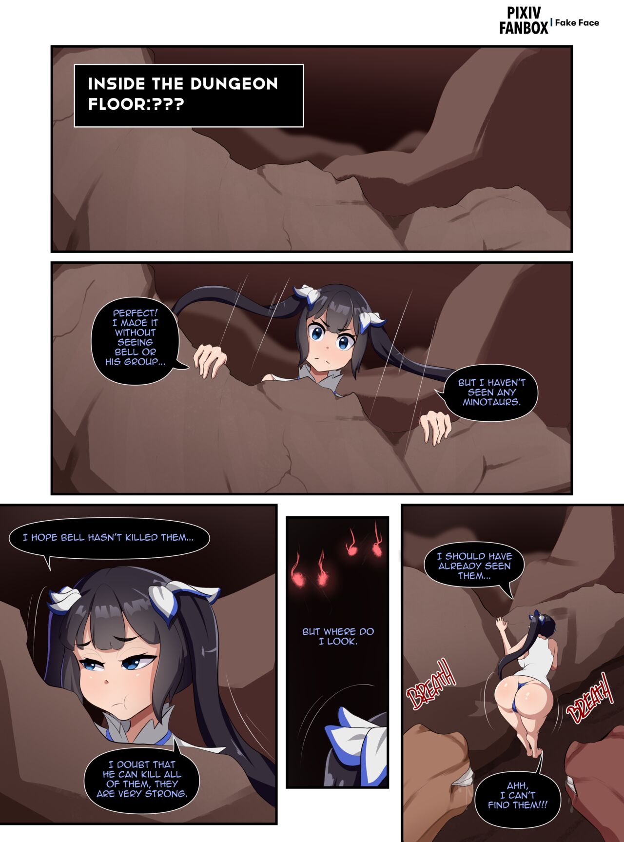 Fake Face Hestia Danmachi Porn Comics Fake Face Dungeon Ni Deai