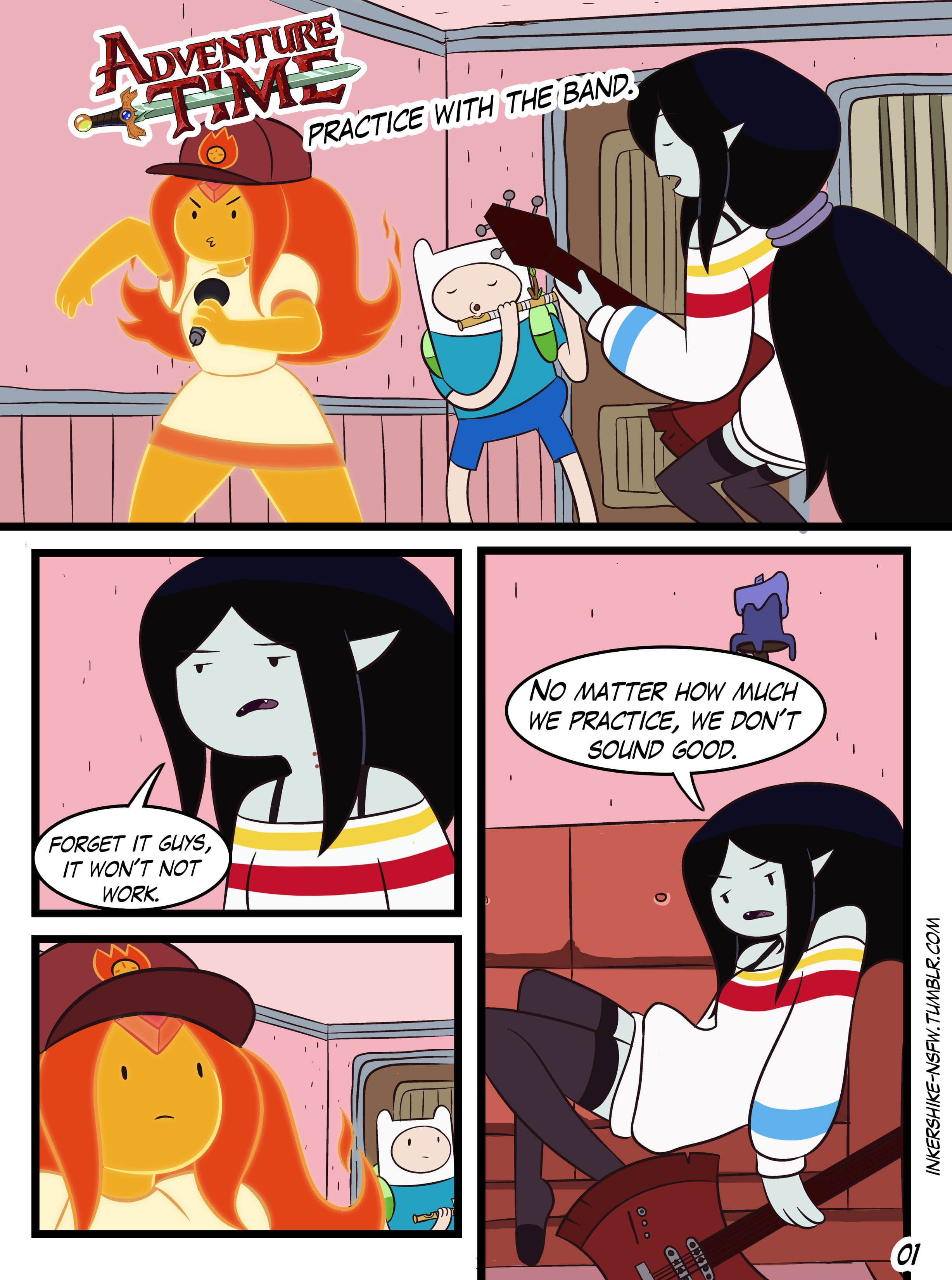 Adventure Time Regular Show Porn - Adventure time: Practice With The Band Porn Comics by [inkershike] (Adventure  Time) Rule 34 Comics â€“ R34Porn
