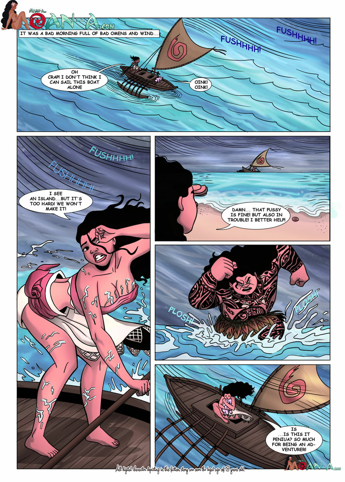 Moana rule 34 comics