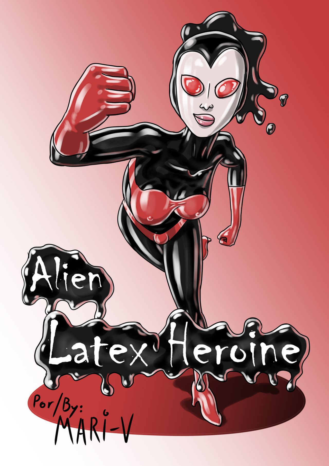 Latex Porn Art - Alien latex heroine Porn Comics by [Mari-V] (Porn Comic) Rule 34 Comics â€“  R34Porn