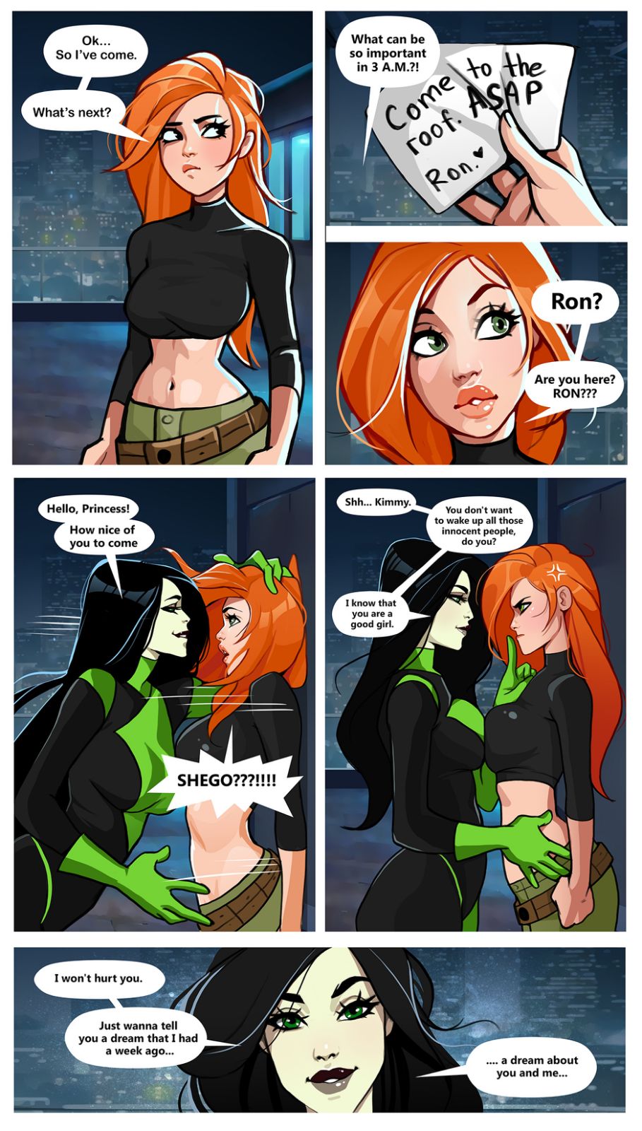Kim possible shego rule 34