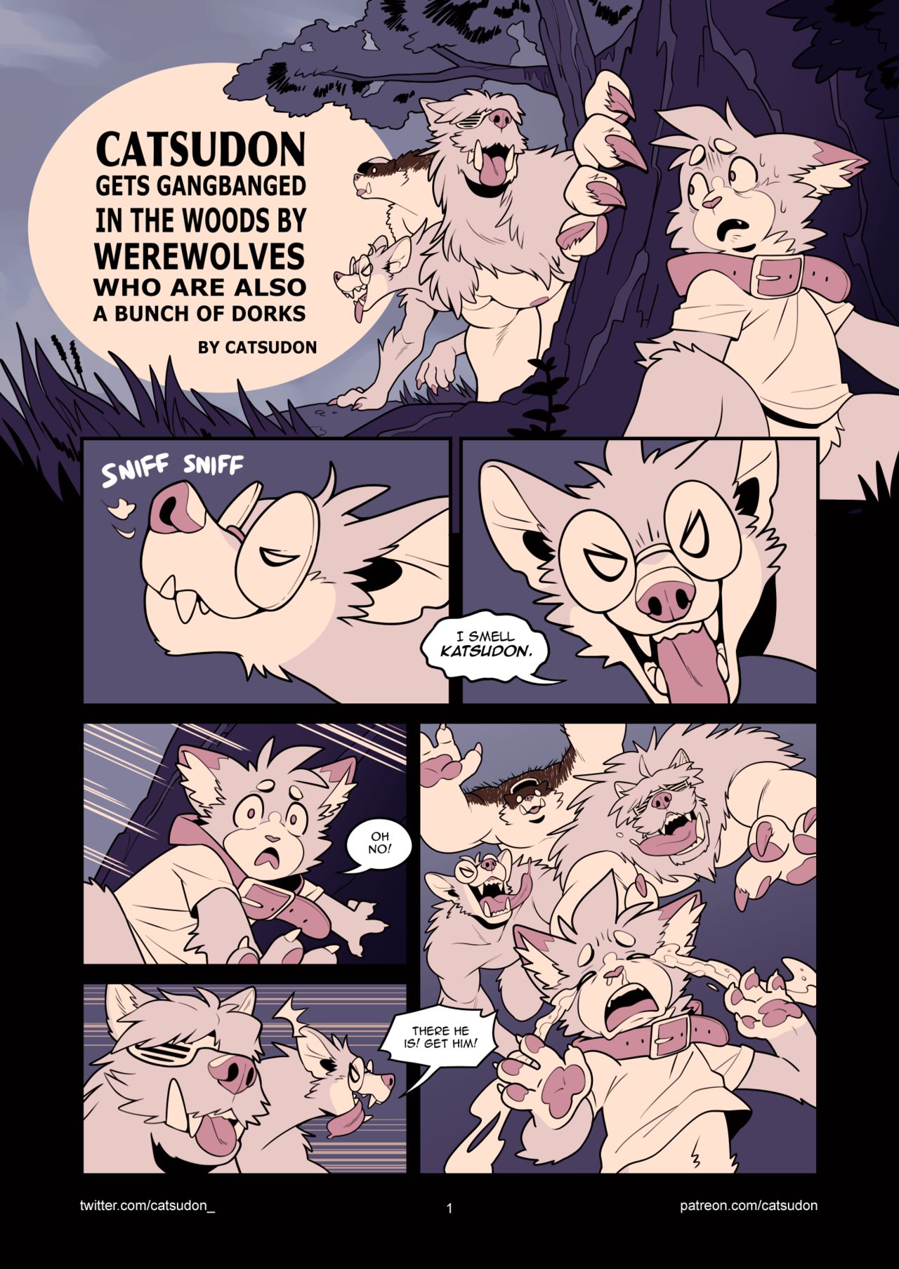 Gay Porn Comics Gang - Catsudon Gets Gang-banged In the Woods By Werewolves Who Are Also a Bunch  of Dorks Porn Comics by [Catsudon] (Porn Comic) Rule 34 Comics â€“ R34Porn