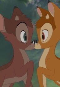 If You Put Your Finger Between Ronno And Bambi’s Eyes, It Looks Like A Single Face