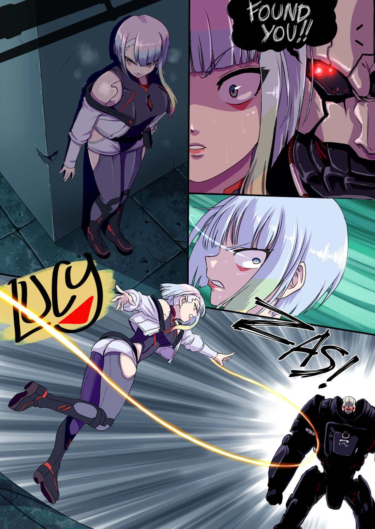 Lucy cyberpunk porno comic