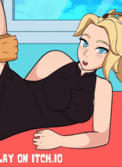 Mercy Dripping Creampies Thick Thighs GIF Cumpilation (Hole House Game) [Overwatch]