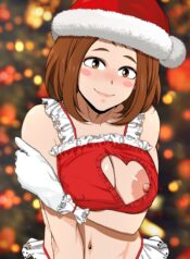 [Krabby] Ochako Uraraka Christmas Scene (My Hero Academia)
