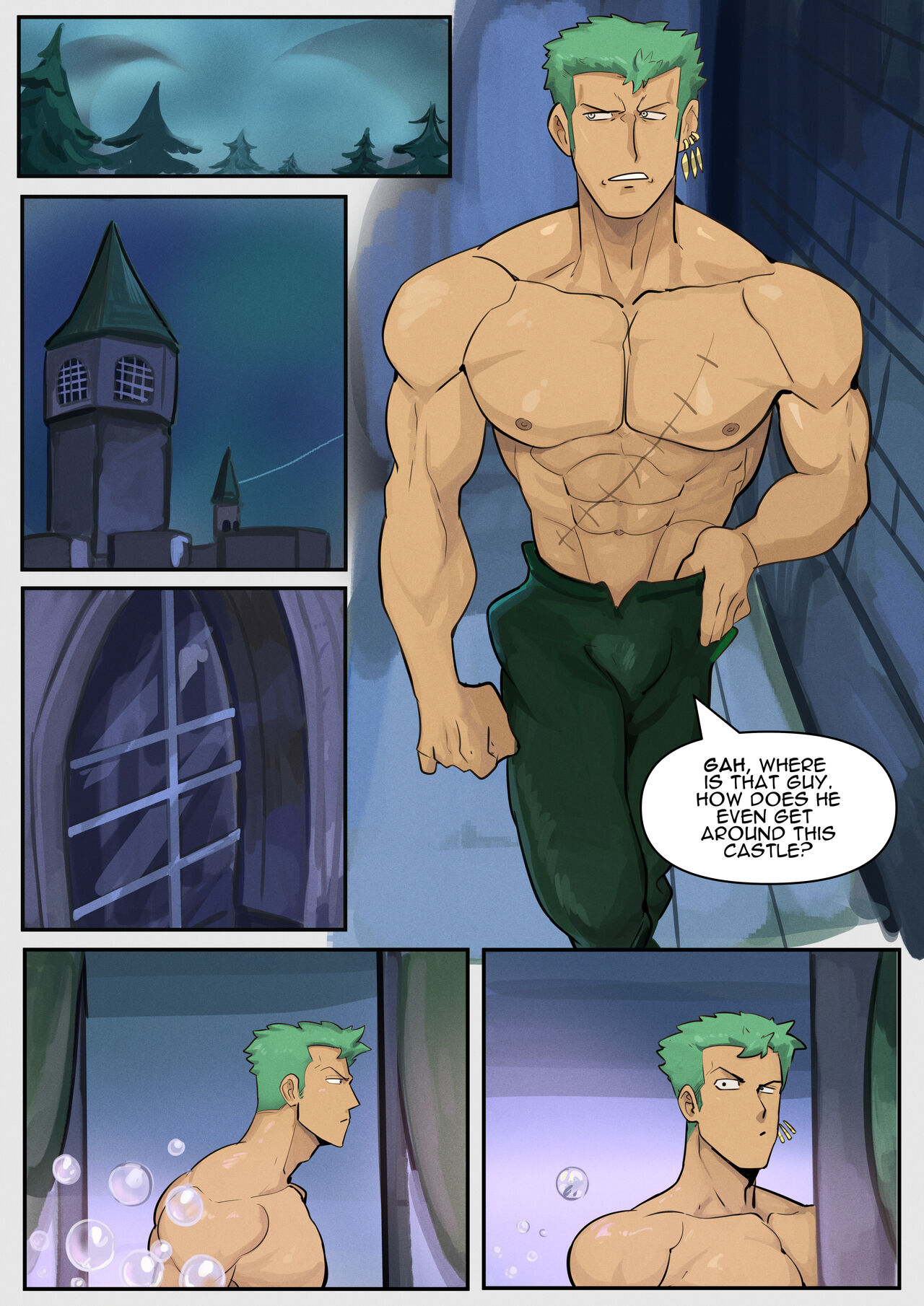 Mihawk x Zoro Porn Comics [kaito draws] (One Piece) Rule 34 Comics – R34Porn