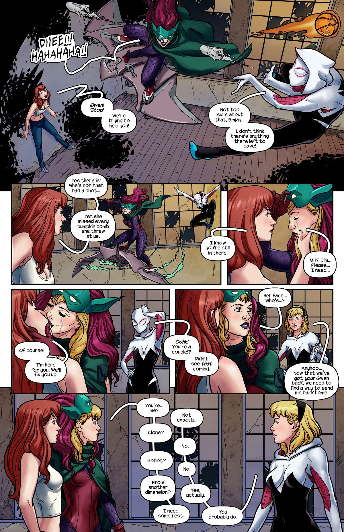 Ghost Spider VS. Green Goblin Porn Comics by [Tracy Scops] (Marvel,Spider-Man)  Rule 34 Comics – R34Porn