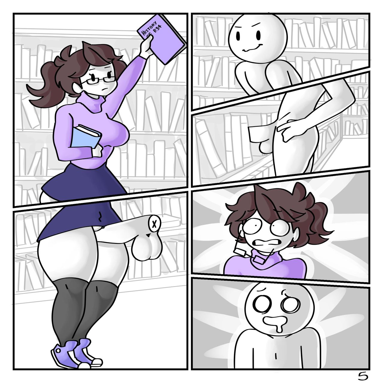 Beyond The Shelves Porn Comics By Anor Xia Jaiden Animations Rule Comics R Porn