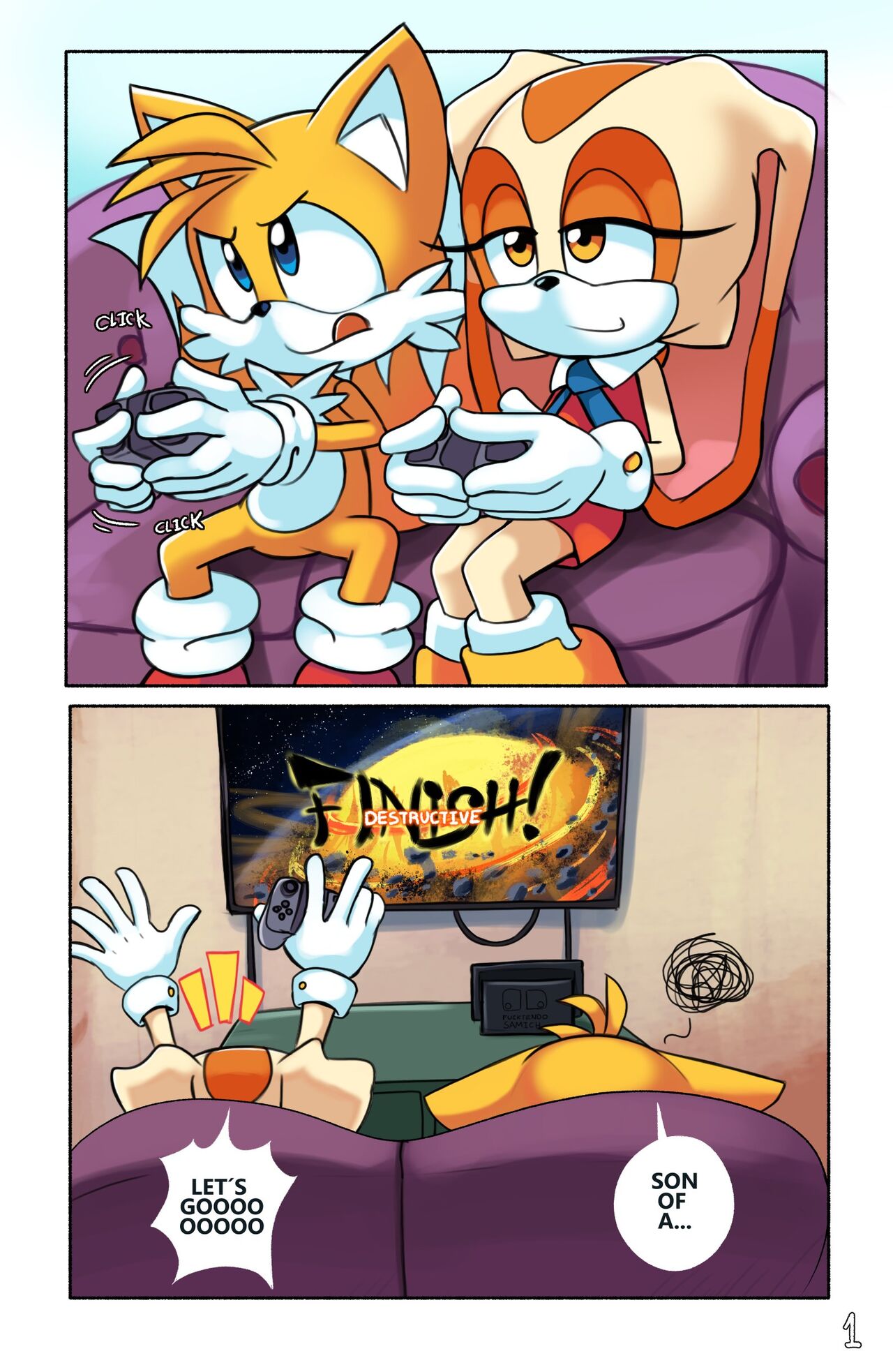 Tails Gamer Moment Porn Comics by [ichduhernz] (Sonic The Hedgehog) Rule 34  Comics – R34Porn